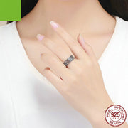 Vintage Flower Silver Ring