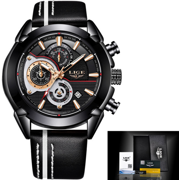Multi-function casual fashion business men's watch