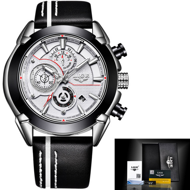 Multi-function casual fashion business men's watch