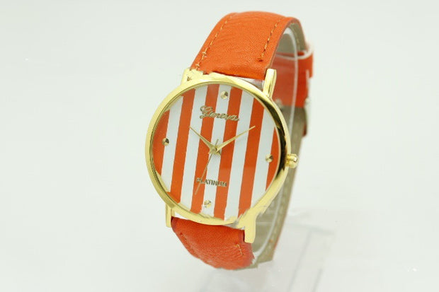 Color Striped Quartz Watch