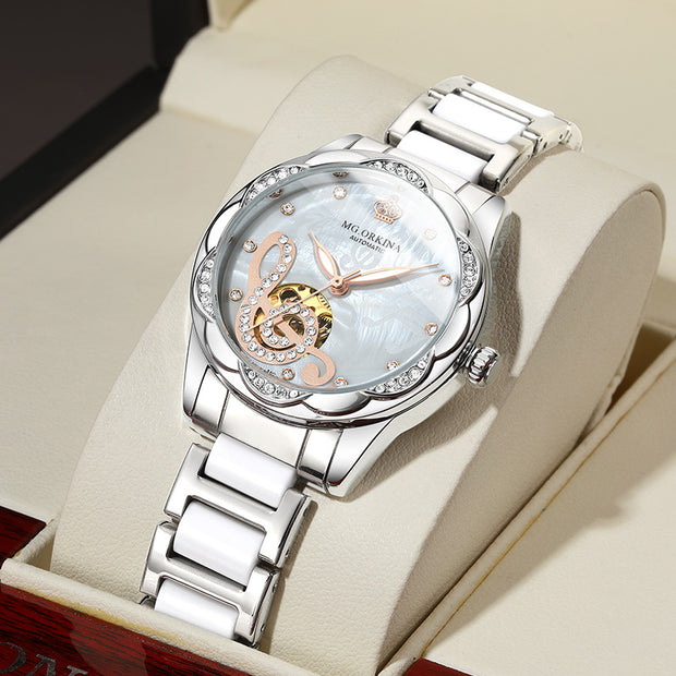 2025 New Designer Mechanical Watches Women Luxury Top Brand Ceramic