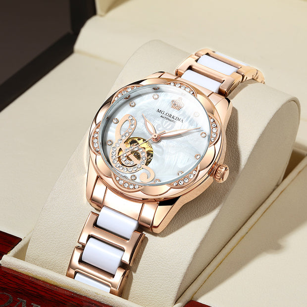 2025 New Designer Mechanical Watches Women Luxury Top Brand Ceramic