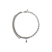 Female Light Clavicle Chain Necklace Pendant Stitching Necklace