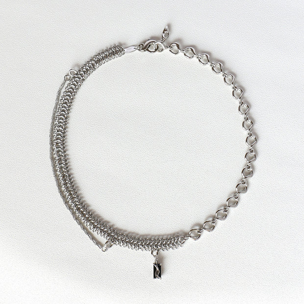 Female Light Clavicle Chain Necklace Pendant Stitching Necklace