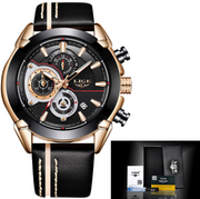 Multi-function casual fashion business men's watch