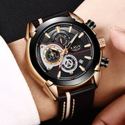 Multi-function casual fashion business men's watch