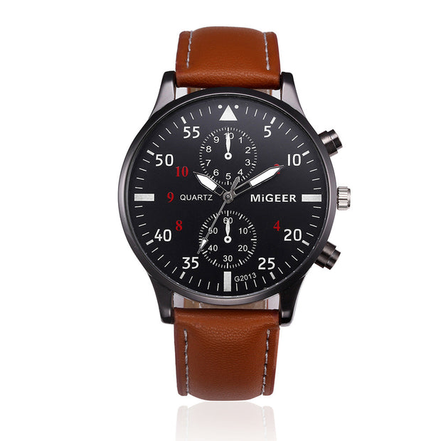Retro Design Leather Band Watches for Men's
