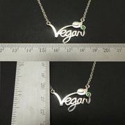 A unique Necklace With vegan slogan for women's