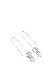 925 Silver dream catcher tassel earring earrings