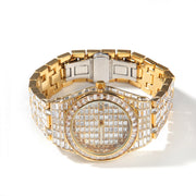 Mens Quartz Casual Round Hip Hop Sports Watch