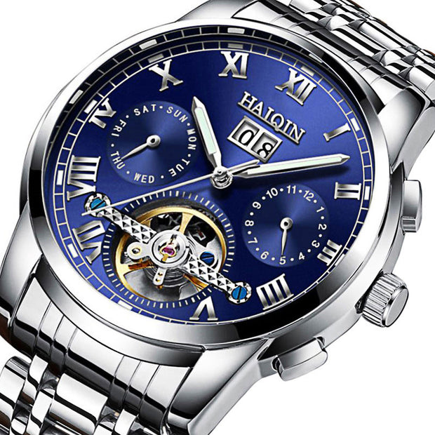 Automatic mechanical watch,  Tourbillon waterproof hollow men's swimming.