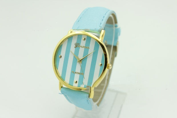 Color Striped Quartz Watch