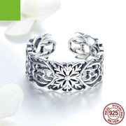 Vintage Flower Silver Ring