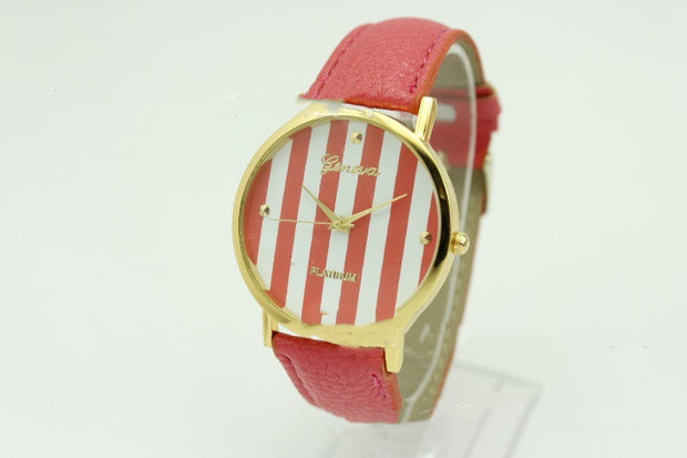 Color Striped Quartz Watch