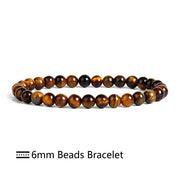 Natural Stone Bracelet Fashion Tiger Eyes Men Minimalist Beaded